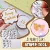 Alfabet Cake Stempel Gereedschap