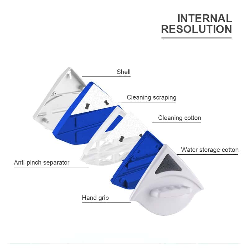 Dubbelzijdige magnetische wisser - Afbeelding 2