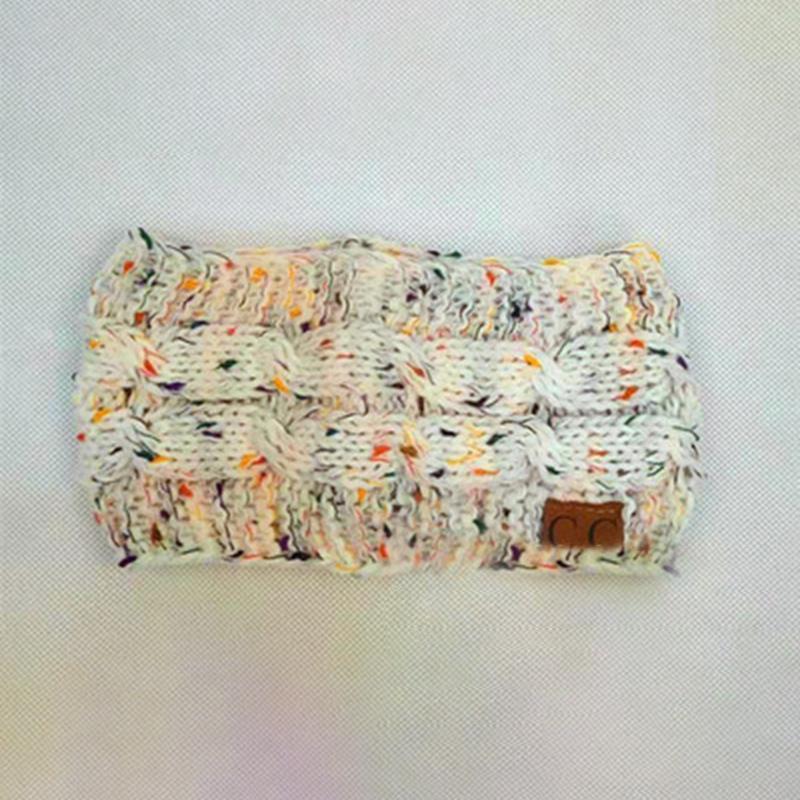 Kleurrijke gebreide gehaakte twist-hoofdband - Afbeelding 2