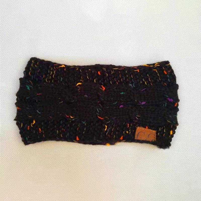 Kleurrijke gebreide gehaakte twist-hoofdband - Afbeelding 3