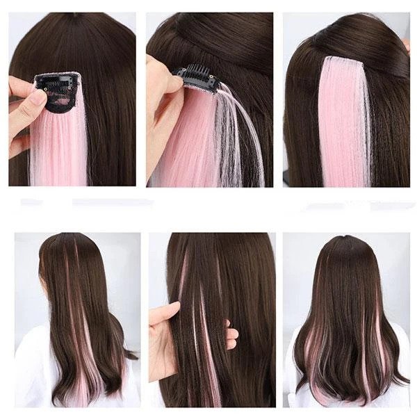 EZ Hair Clip-on gekleurde highlights - Afbeelding 3