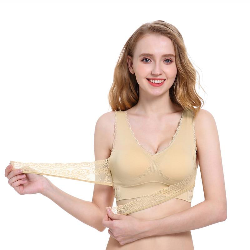 Verstelbare push-up bh van kant met bandje aan de voorkant - Afbeelding 4