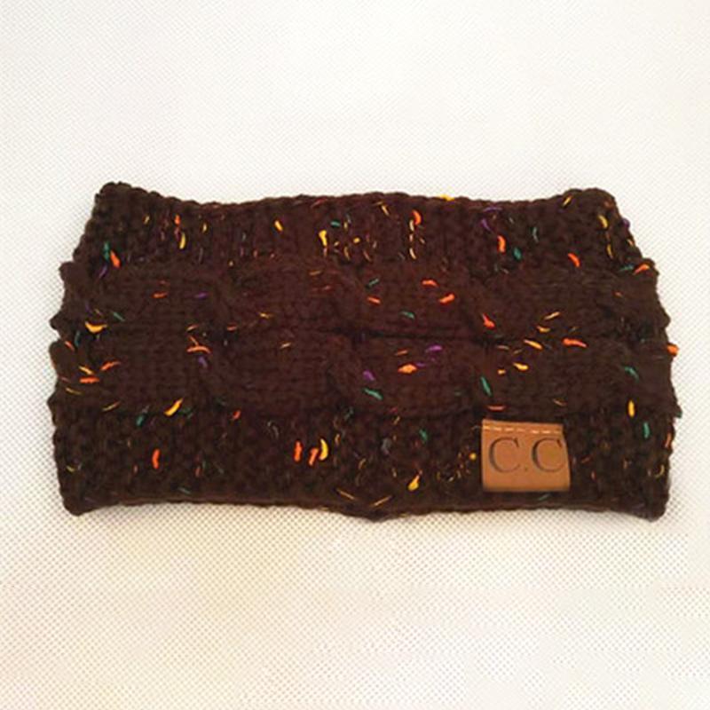 Kleurrijke gebreide gehaakte twist-hoofdband - Afbeelding 4