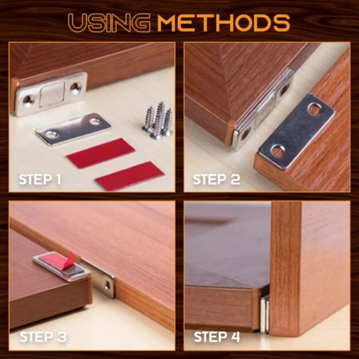 Ultradunne onzichtbare magnetische deurstoppers - Afbeelding 3